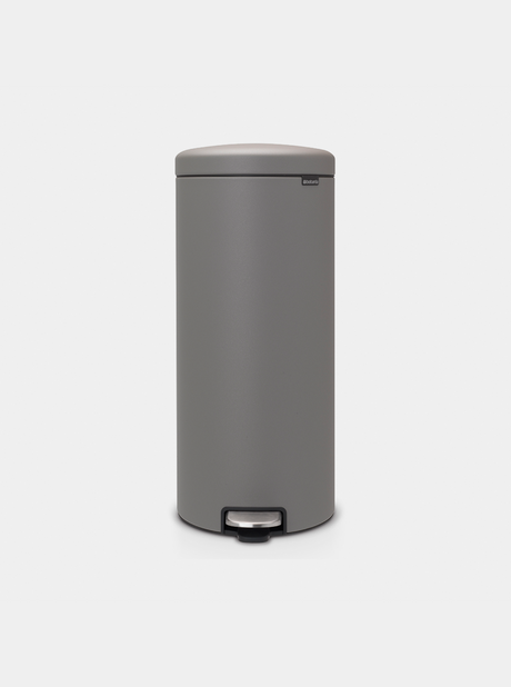 Brabantia NewIcon Pedal Bin 30L Mineral Concrete Grey — Homelux Kenya