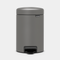 Brabantia NewIcon Pedal Bin 3L Mineral Concrete Grey — Homelux Kenya