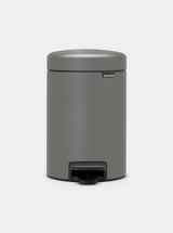 Brabantia NewIcon Pedal Bin 3L Mineral Concrete Grey — Homelux Kenya
