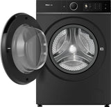 Hisense WD5I1245BBRH 12kg washer dryer, angled view