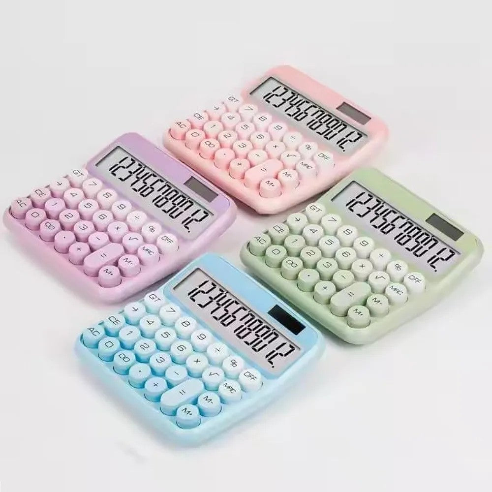 12 Digit Solar Energy Calculator with – Stylish Work Desktop Calculator for Home, school, Office, desktop