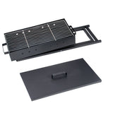 Folding Charcoal BBQ Grill with Manual Air Blower – Portable