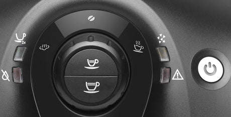 Gaggia Besana bean to cup machine showing the control knob and button interface