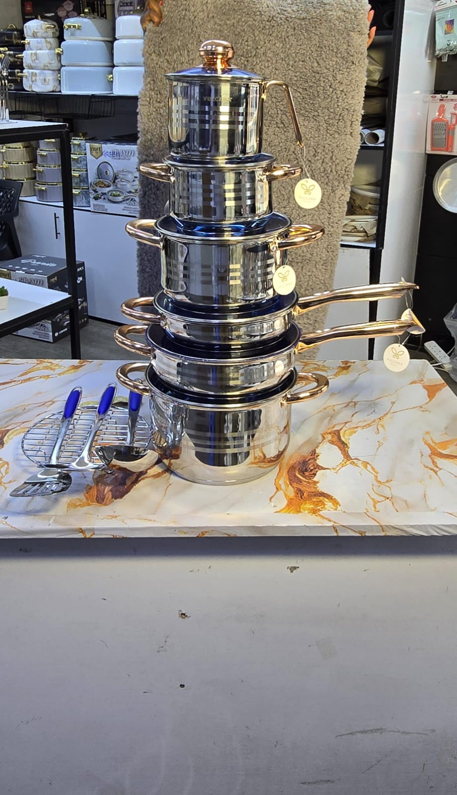 16pc Vulcana  Stainless Cooking Set