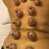 18pcs Suction Vacuum Cupping Set with 1 Manual Pump, Ideal for Back and Joint relief,Vacuum cupping body massager, Home Use Cupping cans for massage,  Therapy cupping Kit, Joint Relief cupping massage set