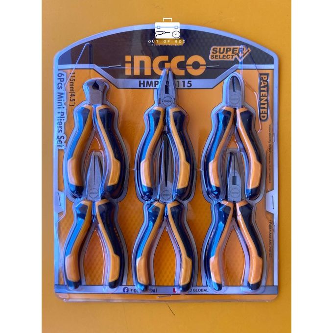 ingco Mini Pliers Set (6 Pcs)