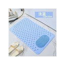 Bathroom Anti-Slip Mat with Lazy Scrubber. Non-Slip Rubber Bath Mat