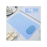 Bathroom Anti-Slip Mat with Lazy Scrubber. Non-Slip Rubber Bath Mat