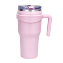 Signature SGYQ-1100C 1100ml Stainless Steel Travel Mug with Handle & Straw Lid, Vacuum Insulated