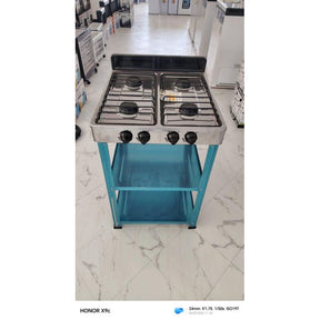 Rebune 4 Burner Standing Gas Cooker with Cabinet