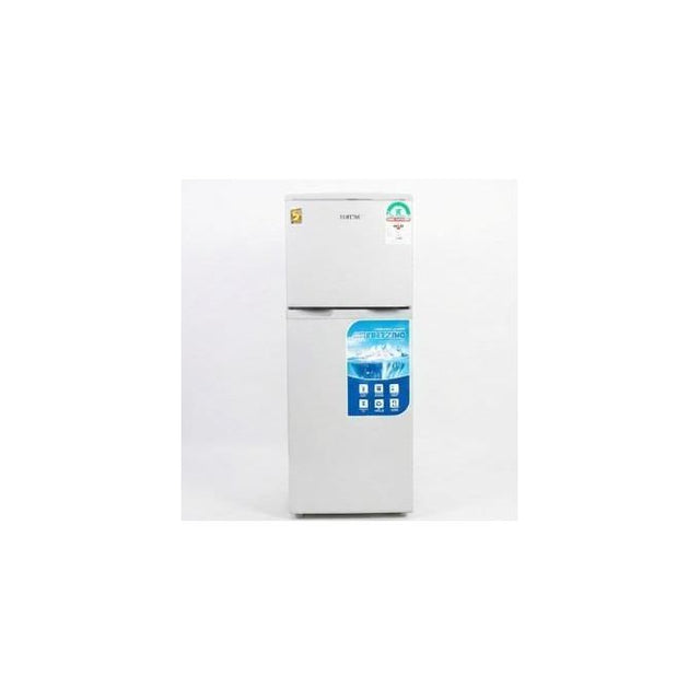 Rebune 244L Double Door Refrigerator (White)