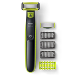 Philips OneBlade Hybrid Shaver & Trimmer - 5-in-1 Adjustable Comb, 3 Stubble Combs, Dual-Sided Blade, Fully Waterproof
