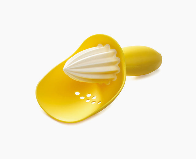 Joseph Joseph Catcher yellow citrus reamer with pip-catching cup
