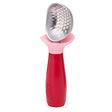 Joseph Joseph Dimple non-drip ice-cream scoop in pink with a weighted handle.