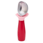 Joseph Joseph Dimple non-drip ice-cream scoop in pink with a weighted handle.