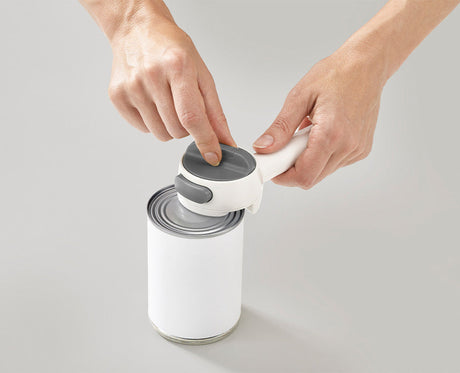 The Can-Do Plus positioned on top of a closed tin ready to twist.
