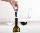 A sealed bottle laid on its side to show the leakproof seal.