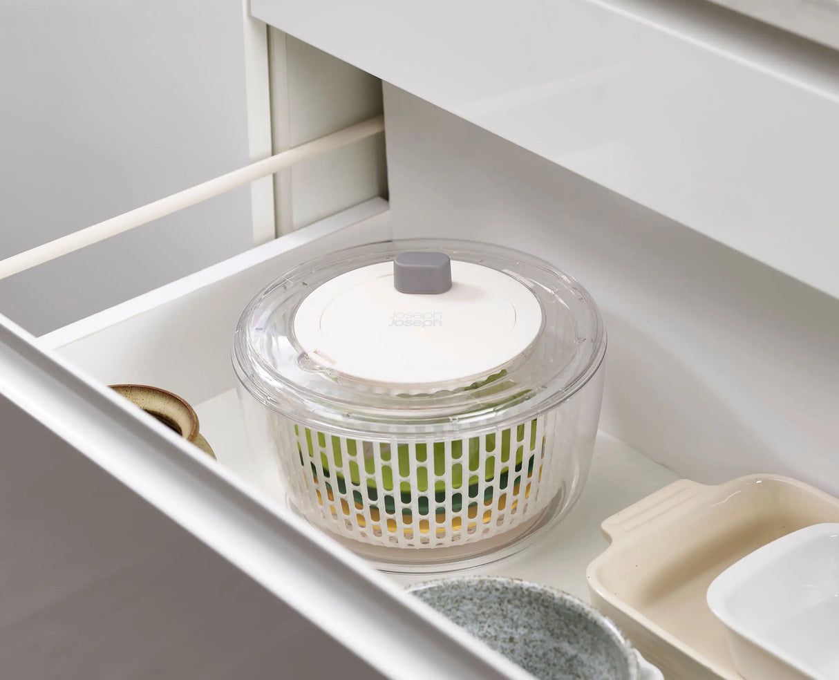 Multi-Prep salad set in use on a kitchen worktop with prepared salad.