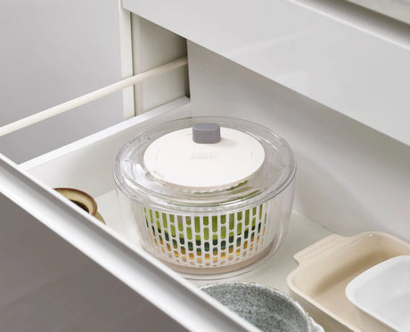 Multi-Prep salad set in use on a kitchen worktop with prepared salad.