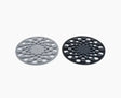 Joseph Joseph Spot-On grey silicone trivets, both pieces shown together.
