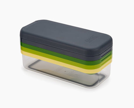Joseph Joseph Multi-prep Compact 4-piece grater and slicer set in multicolour, sold in Kenya by Homelux Kenya