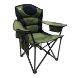 Camp Master Camping Outdoor Beach Chair Portable Fishing Hiking Foldable Chair with Cup Holder and Side Pockets