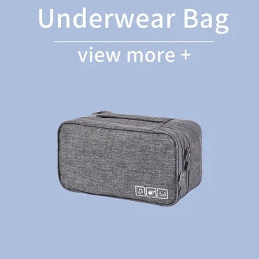 Travel Underwear & Accessories Organizer |  Multi-Compartment Packing Bag