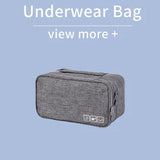 Travel Underwear & Accessories Organizer |  Multi-Compartment Packing Bag