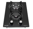 Bolesi H29-203B Built-in Gas Hob 2 Burner Tempered Glass Kenya | 30cm Domino, Battery Pulse Ignition, Enamel Pan Supports, LPG