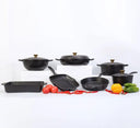 Enamel Cast iron cooking pots Ceramic Enamelled Cast Iron Cookware Set, Oven and Grill Safe