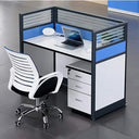 4 Way Office Workstation Desk Table Modular Computer Cubicle Team Workspace Furniture for Corporate Office