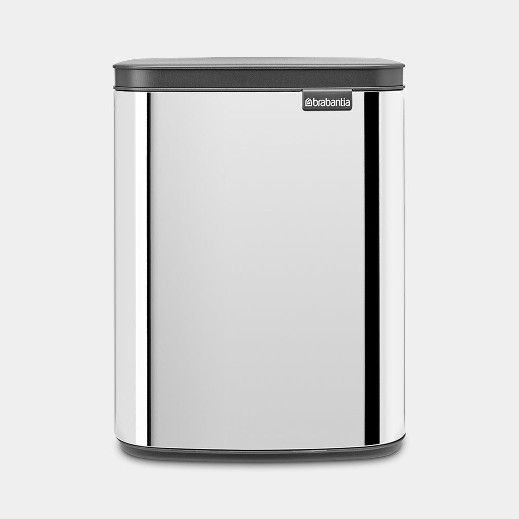 Brabantia Bo Waste Bin 7L Brilliant Steel — Homelux Kenya