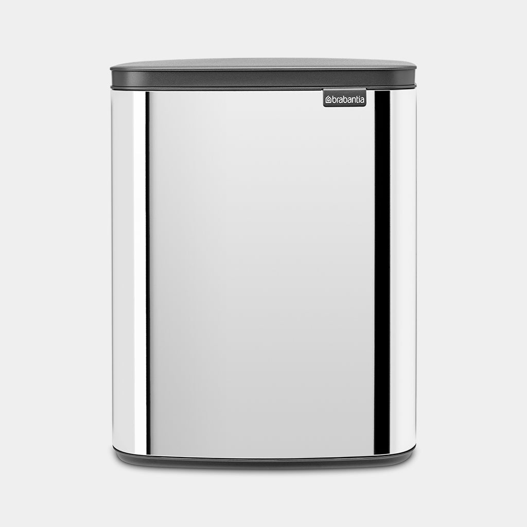 Brabantia Bo Waste Bin 12L Brilliant Steel — Homelux Kenya