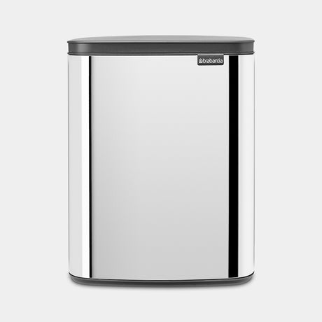 Brabantia Bo Waste Bin 12L Brilliant Steel — Homelux Kenya
