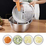 26cm 4PCS  Set 304 colander Stainless Steel Bowl with Lid