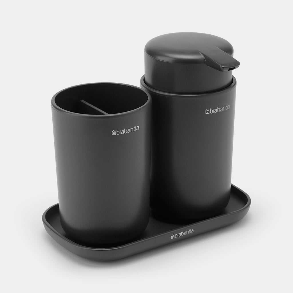 Brabantia ReNew Bathroom Accessory Set of 3 Dark Grey — Homelux Kenya (view 2)