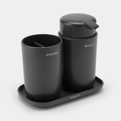 Brabantia ReNew Bathroom Accessory Set of 3 Dark Grey — Homelux Kenya (view 2)