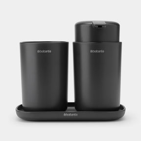 Brabantia ReNew Bathroom Accessory Set of 3 Dark Grey — Homelux Kenya