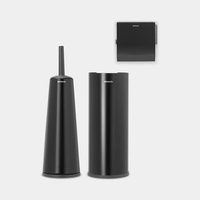 Brabantia ReNew Toilet Accessory Set Matt Black — Homelux Kenya