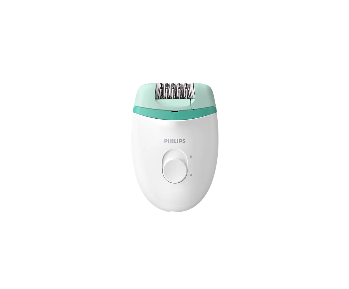 Philips Satinelle Epilator - Root Hair Removal as Short as 0.5mm, Ergonomic Profiled Grip, Washable Hygienic Head