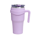 Signature SGYQ-1100C 1100ml Stainless Steel Travel Mug with Handle & Straw Lid, Vacuum Insulated