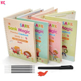 Reusable 4 Magic Books + 10 Refill Set
