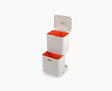 Joseph Joseph Totem Max 60L waste and recycling bin in stone