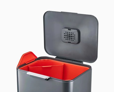 A 30-litre compartment removed from the Totem Max for emptying.