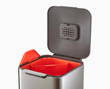 A 20 litre compartment lifted out of the stainless steel Totem Compact for emptying