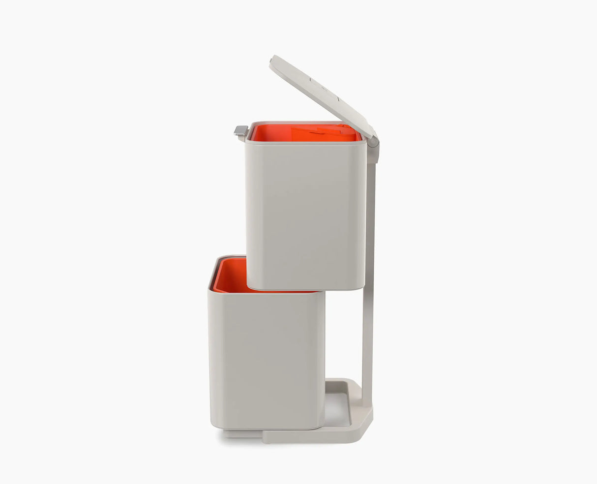 Totem Compact 40L bin in a narrow kitchen space.