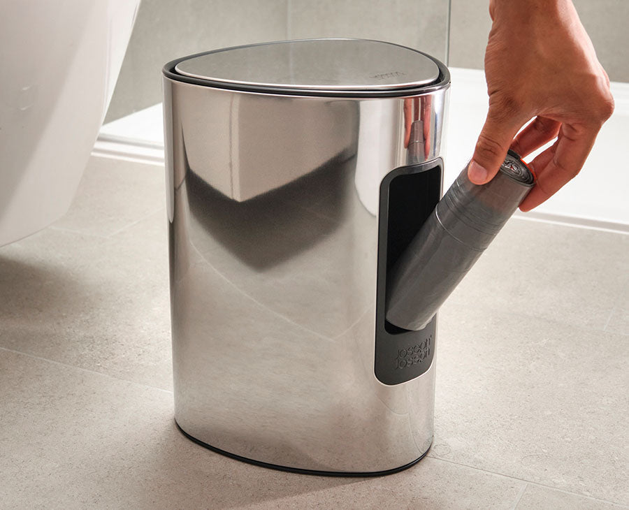 Joseph Joseph IW8 5L eco bin liners in grey, pack of 4 rolls (80 liners) liner fitted in an EasyStore 5L bin, Homelux Kenya