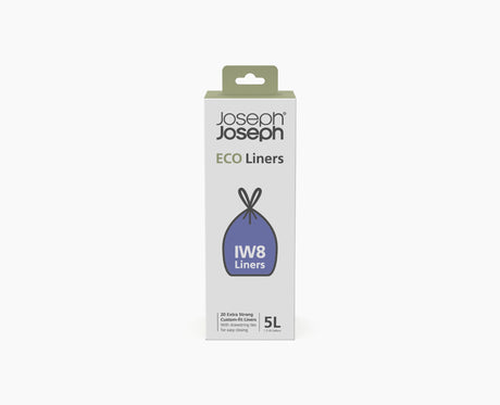 Joseph Joseph IW8 5L eco bin liners in grey, pack of 4 rolls (80 liners) roll of liners, Homelux Kenya