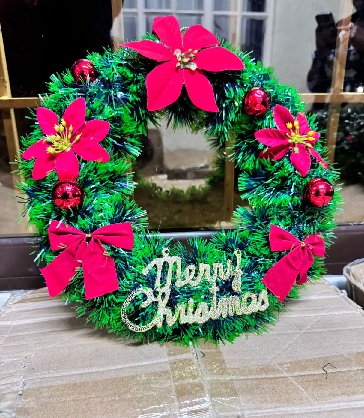 30CM Christmas Wreath for Front Door