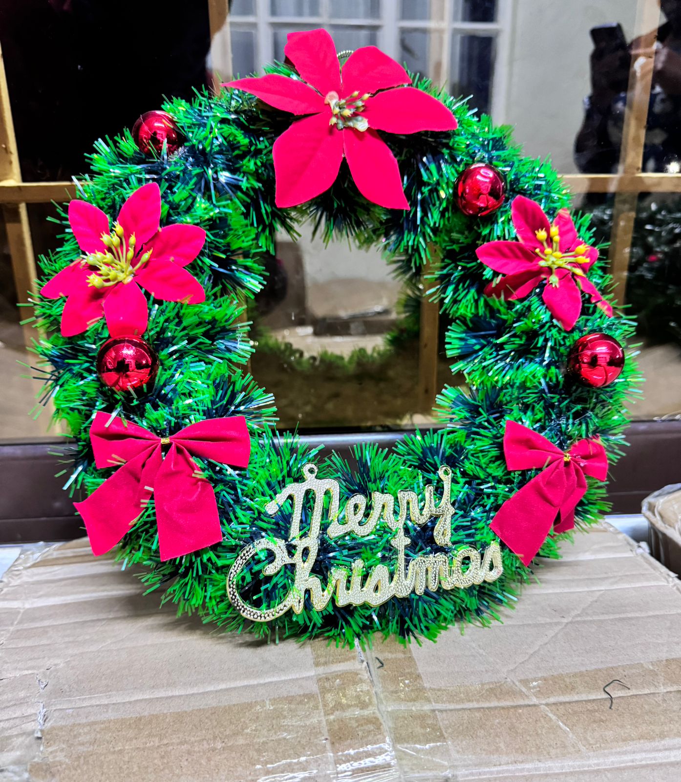 30CM Christmas Wreath for Front Door